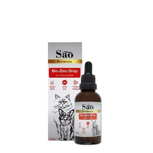 SAO Bio-Zinc Drop Tüy Sağlığı Damlası Kedi ve Köpekler için 50 ML ürün görseli 1