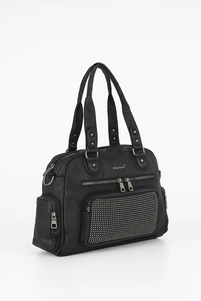 Bolsas Kadın Omuz Çanta Siyah 1036 - Resim 2