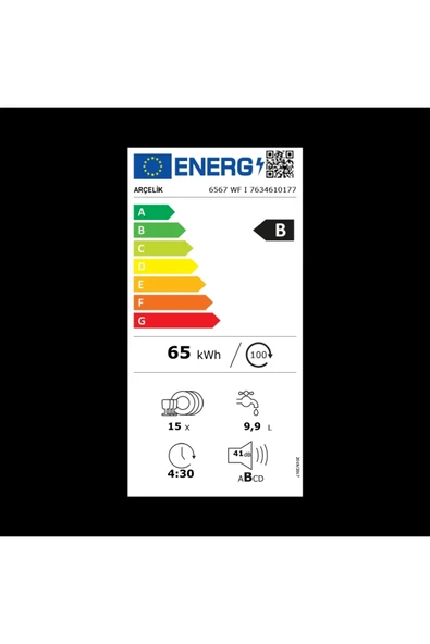 Arçelik 6567 WF I 6 Programlı Bulaşık Makinesi - 8