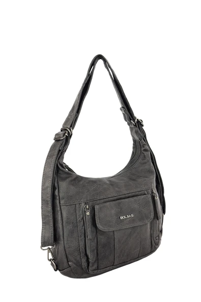 Bolsas Kadın Omuz ve Sırt  Çanta Platin 1037 - Resim 2