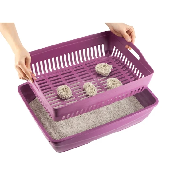 Süzgeçli Açık Kedi Tuvaleti - Resim 2