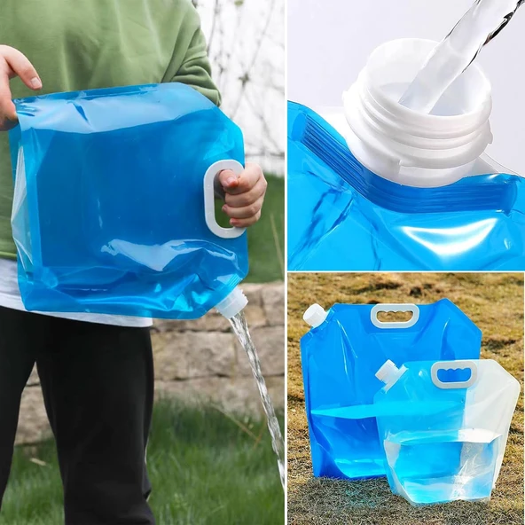 Katlanabilir Outdoor Kamp Piknik Su Bidonu 10 Litre - Resim 12