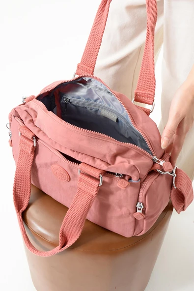 Bolsas Çapraz Askılı Kadın Çanta Gül Kurusu 1070 - Resim 3