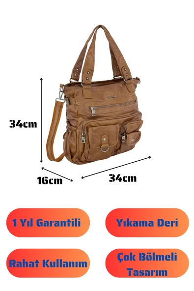 Bolsas Kadın Omuz Çanta Taba 1035 - Resim 4