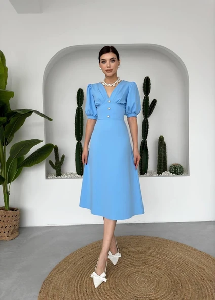 Linda Midi Elbise - Resim 3