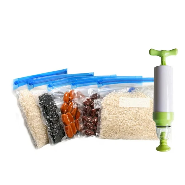 Vakumlu Gıda Saklama Poşeti ve Pompa Seti - Manuel ürün görseli 1