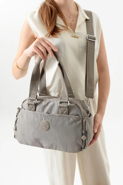 Bolsas Çapraz Askılı Kadın Çanta Kum 1070 - Resim 2