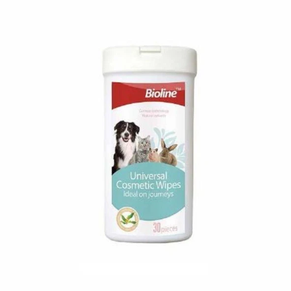 Bioline Kedi Köpek ve Kemirgenler İçin Kutulu Islak Mendil 30 Adet ürün görseli 1
