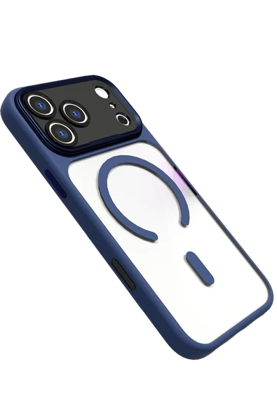 Apple iPhone 17 Pro Max Hazar Magsafe Kapak - Lacivert - Resim 2