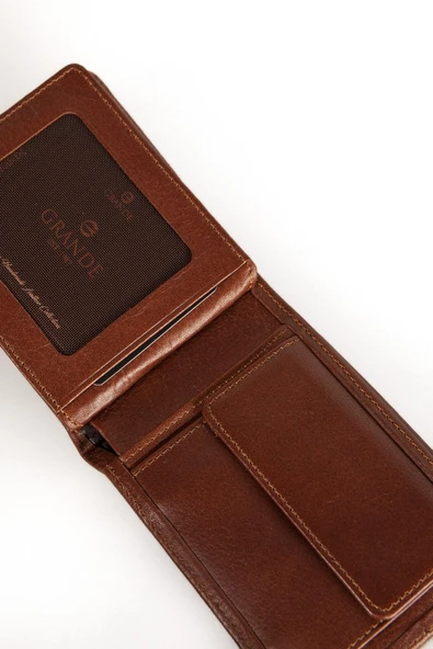 Grande Hakiki Deri Erkek Cüzdan Taba 1504 ürün görseli 1