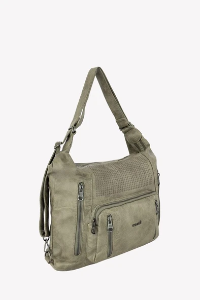 Bolsas Kadın Omuz ve Sırt  Çanta Yeşil 1032 - Resim 2