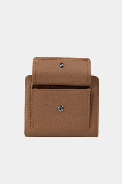 Grande Hakiki Deri Kadın Cüzdan Camel 2818 - Resim 7