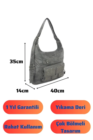 Bolsas Kadın Omuz ve Sırt  Çanta Platin 1033 - Resim 4