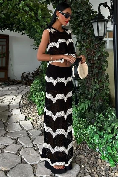 Shayna Ajurlu Crop Takım 9825 ürün görseli 1