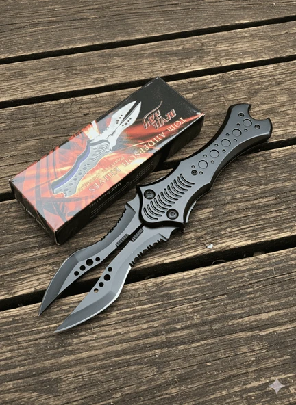 Cakistore Haps Bugs TA24-B Lightning Otf Knife Çift Ağız Manuel Kamp Çakısı