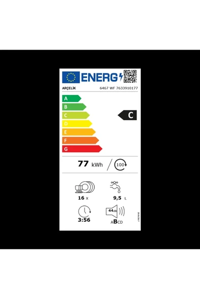 Arçelik 6467 WF 6 Programlı Bulaşık Makinesi - 7