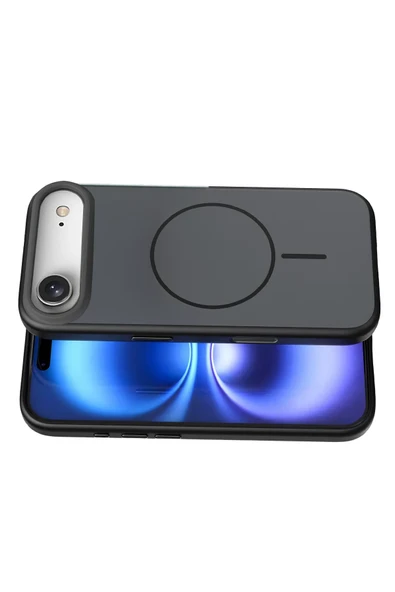 Apple iPhone 17 Air Neva Magsafe Kapak - Siyah - Resim 3
