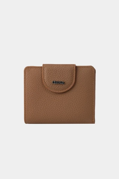 Grande Hakiki Deri Kadın Cüzdan Camel 2818 - Resim 3