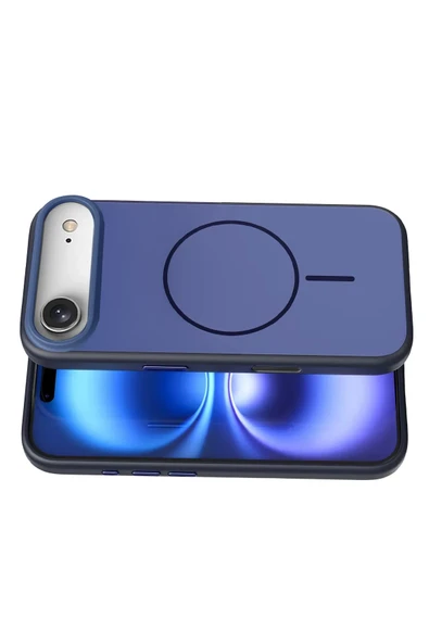 Apple iPhone 17 Air Neva Magsafe Kapak - Lacivert - Resim 3