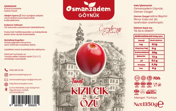 Maksimum Lif: %100 Doğal Taneli Kızılcık Özü - 2