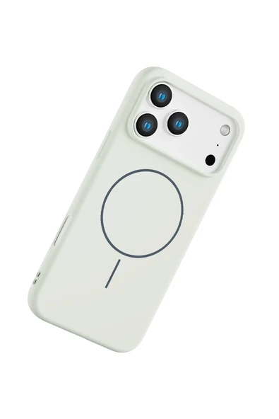 Apple iPhone 17 Pro Max Jully Magsafe Kapak - Beyaz - Resim 3