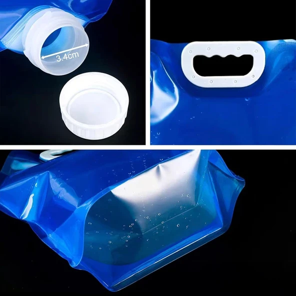 Katlanabilir Outdoor Kamp Piknik Su Bidonu 10 Litre - Resim 3