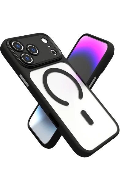Apple iPhone 17 Pro Hazar Magsafe Kapak - Siyah ürün görseli 1