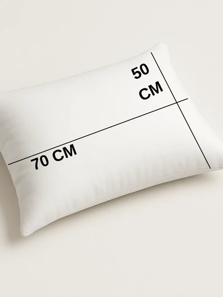 Beylini 2'Li 600 GR Pamuklu Silikon Yastık Yumuşak Rahat Antialerjik Makinede Yıkanabilir Pürüzsüz Yastık 50x70cm - Resim 5