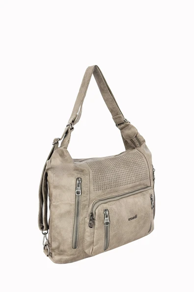 Bolsas Kadın Omuz ve Sırt  Çanta Vizon 1032 - Resim 2