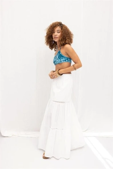 Annie Brode Şerit Detaylı Etek 4036 - Resim 2