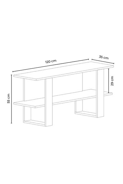 Harta TV Sehpası Beyaz - 2