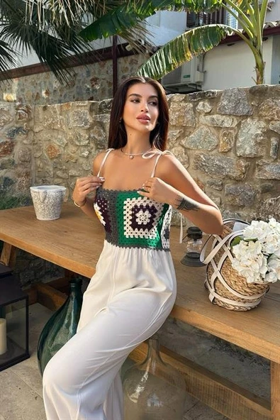 Jasmin Süzüneli Keten Tulum 1280-08 - Resim 5