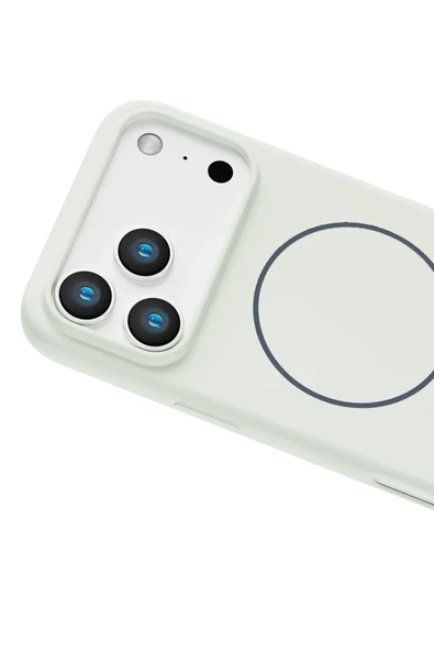 Apple iPhone 17 Pro Jully Magsafe Kapak - Beyaz - Resim 4