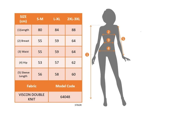 Lucky Life Kadın Uzun Kollu Bisiklet Yaka Kısa Viskon Iki Iplik Elbise - Resim 4