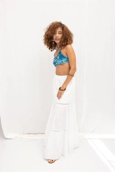 Annie Brode Şerit Detaylı Etek 4036 - Resim 4