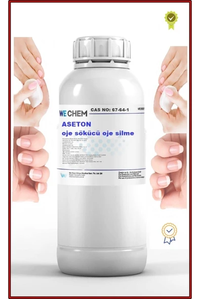 WE CHEM Aseton Oje Sökücü Oje Silme 1 Lt