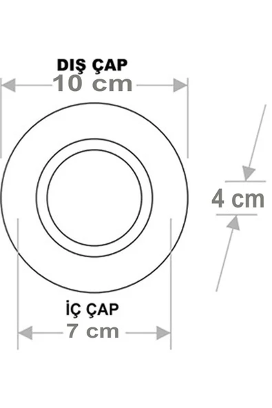 3 Renkli Beyaz Gün Işığı İkisi Bir Arada 7w Led Spot Lamba 30 Adet - Resim 4