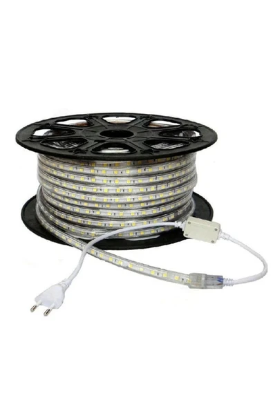 Hortum Esnek 220V Şerit Led Amber 20 Metre - Resim 5