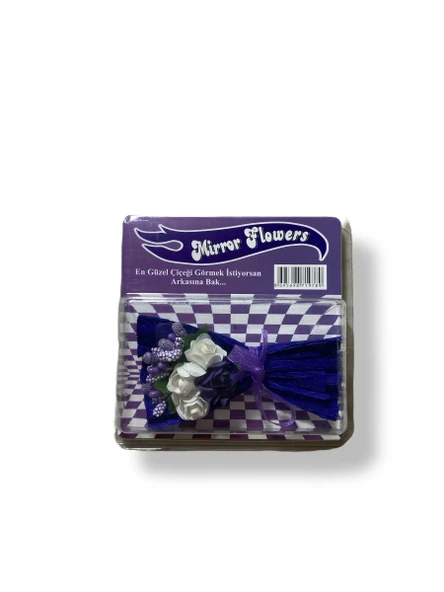 Lila Rüya Hediye Kutusu - Mavi Taşlı Kolye, İnci Detay ve Yeşil Çay İçerikli Zarif Kadın Hediye Seti - 5