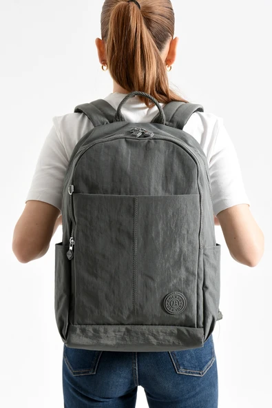 Bolsas Kadın Sırt Çanta Gri 1089 - Resim 4