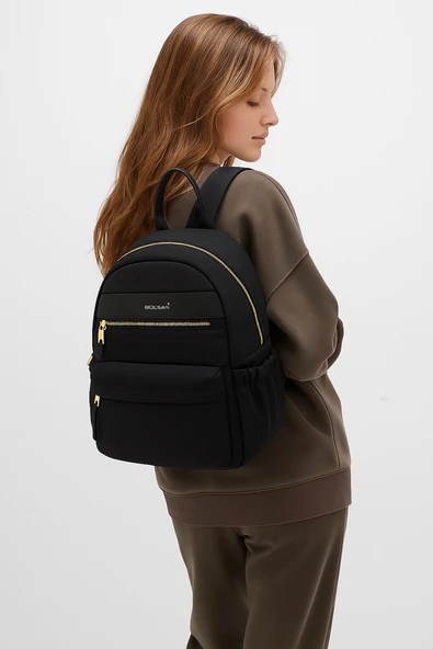 Bolsas Kadın Sırt Çanta Siyah 1046 - Resim 2