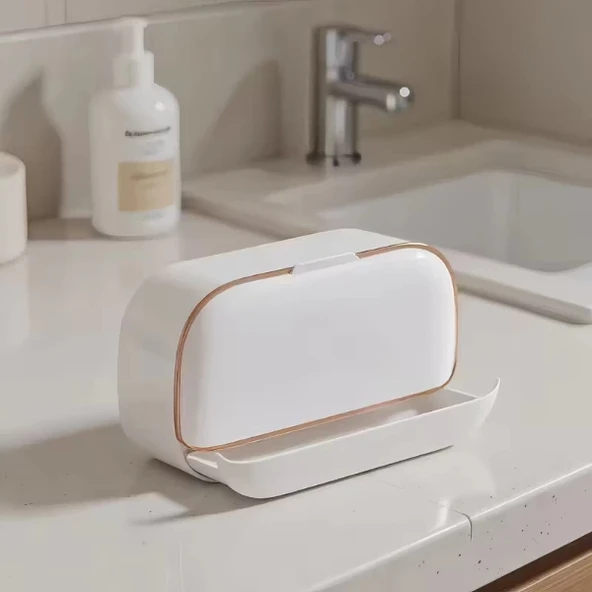 MDB Kapaklı Ve Drenaj Bölmeli Duvara Monte Sabunluk - Resim 4