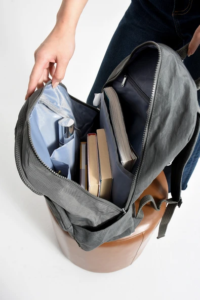 Bolsas Kadın Sırt Çanta Gri 1089 - Resim 3