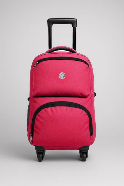 Çekçekli 4 Tekerlekli Sırt Çantası Kırmızı 1175 ürün görseli