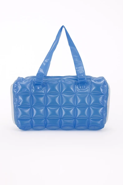 B.Y. Trend Kadın Plaj Çantası Mavi Şişme Omuz Çanta Br04 ürün görseli 1