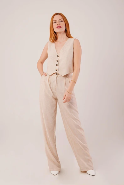 Kırçıllı Desen Bej Takım ürün görseli