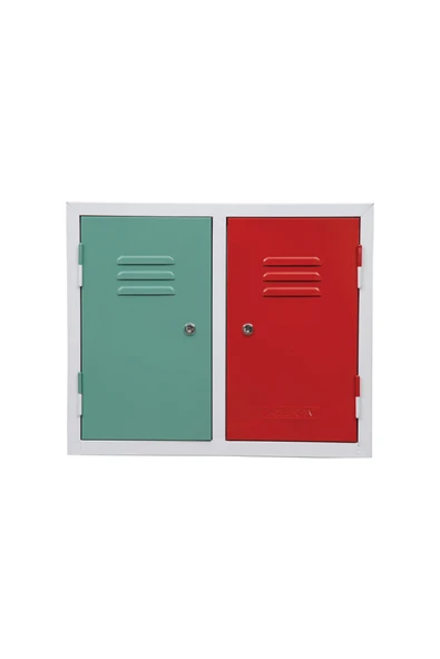 KamusalMarket Kırmızı Yeşil kapaklı Dolap, Narkotik İlaç Dolabı, Toksin Dolabı