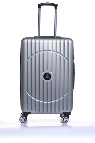 Orta Boy %100 Polikarbon Valiz Gri 1802 ürün görseli