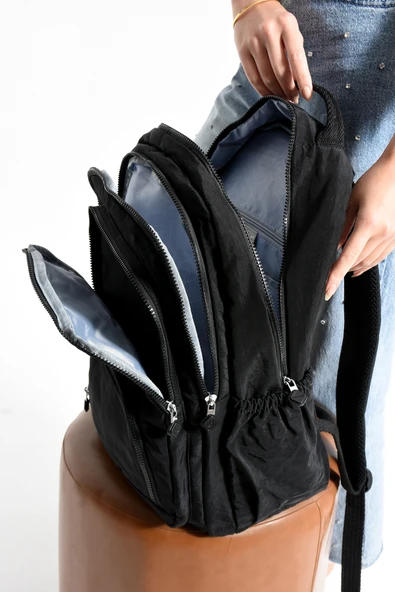 Bolsas Kadın Okul Sırt Çanta Siyah 1096 - Resim 4