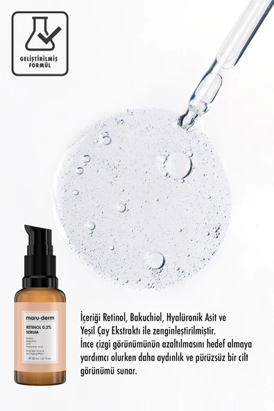 Maruderm Retinol 0.3 Cilt Yenileyici Bakım Serumu 30 ML - 3